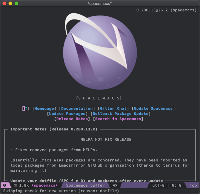 Spacemacs